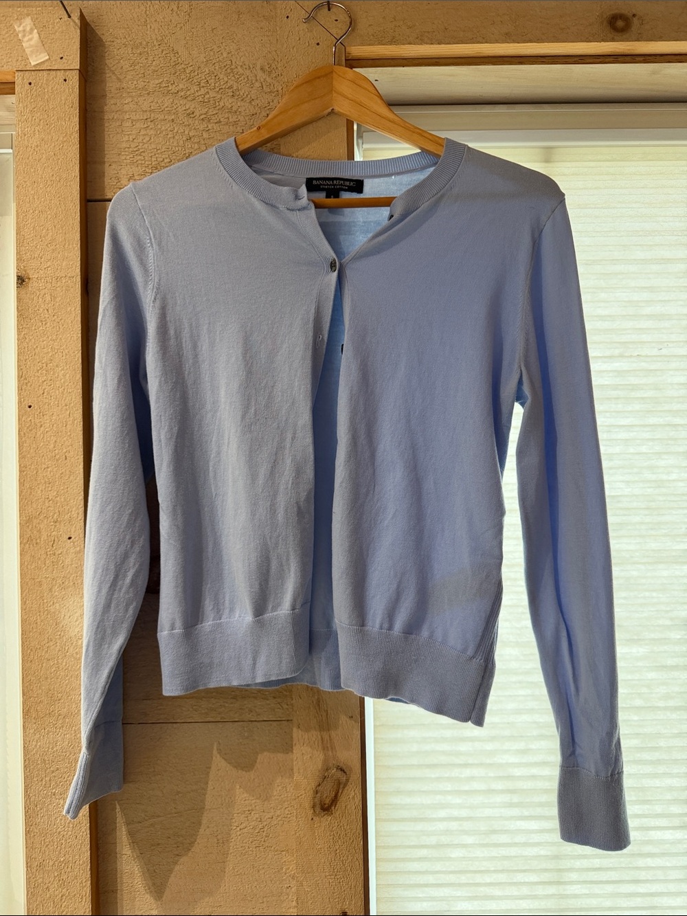 Banana Republic Pale Blue Women's Crewneck Cardigan